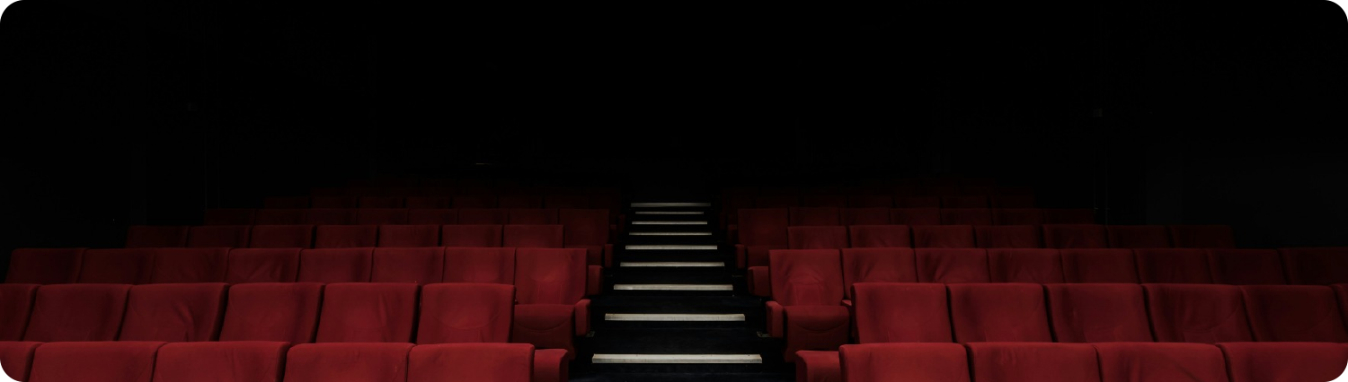 red seats in an empty cinema